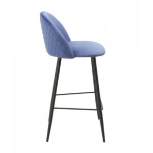 mobiliario-contract-taburete magda metal tapizado velvet azul 4 1